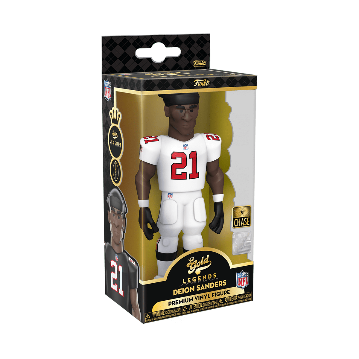Gold 5" NFL: Atlanta Falcons - Deion Sanders with Chase