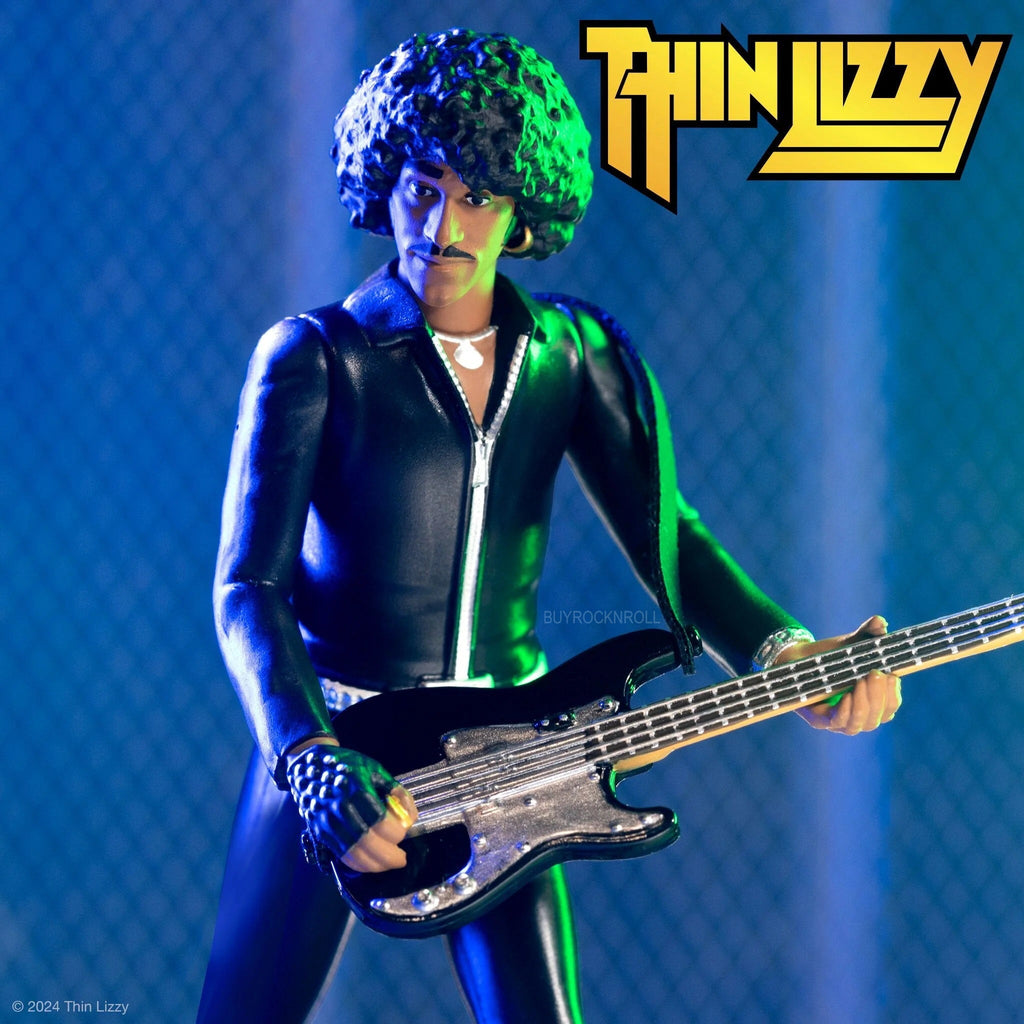 Thin Lizzy 2024 Super7 Handpicked Phil Lynott Black Leather ReAction Figure NM*