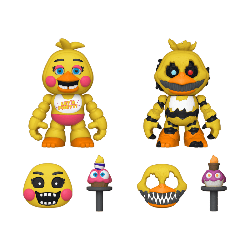 Funko SNAPS! 2-Pack Figure Set - Five Nights at Freddy's - NIGHTMARE CHICA & TOY CHICA (12 Pieces)