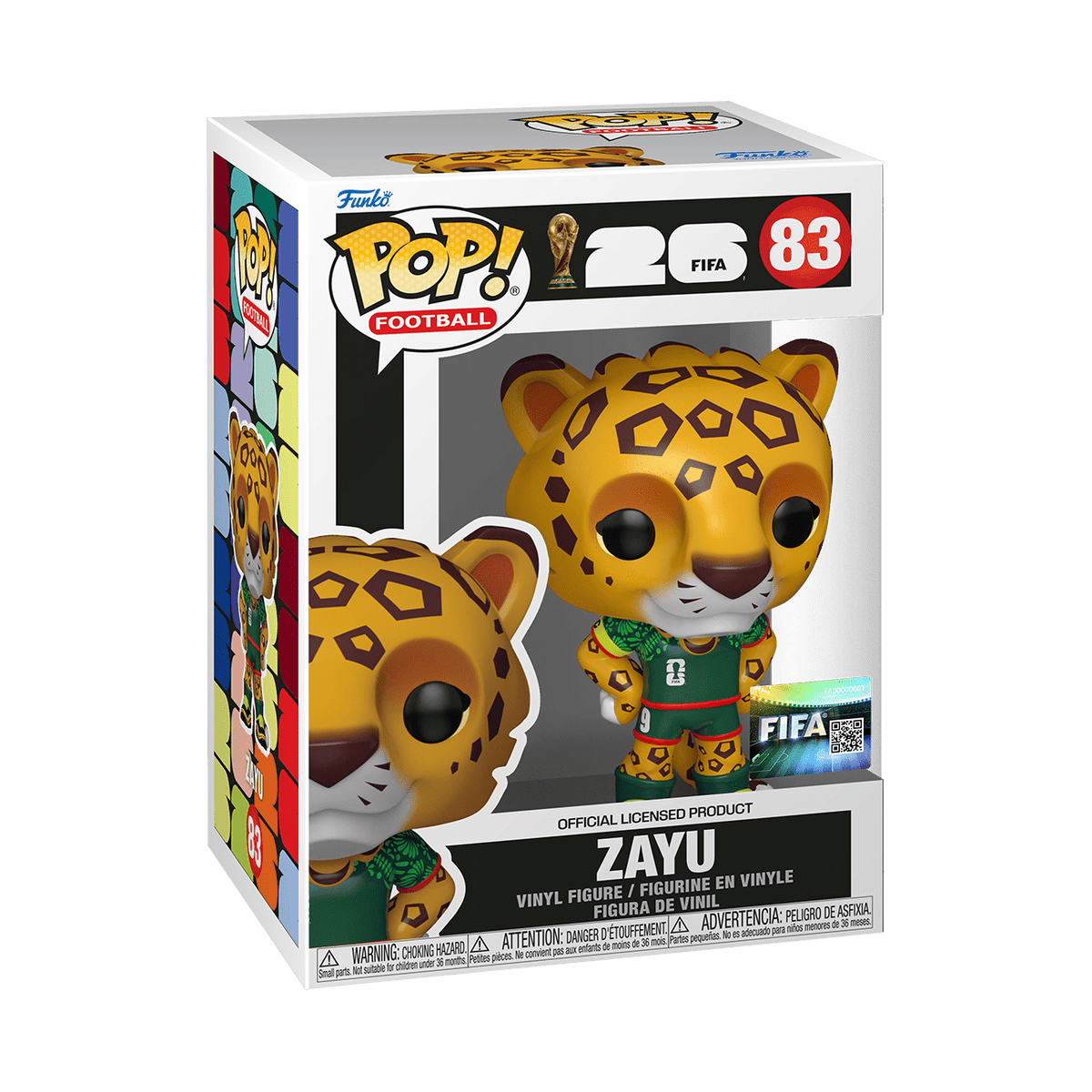 Funko POP FIFA Mascots: World Cup 2026 - Zayu the Jaguar Collectible Vinyl Figure