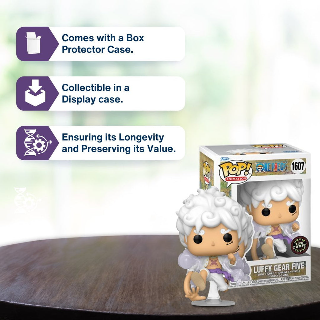 Funko Pop! One Piece: Luffy Gear Five 1607 - Glow Chase Limited Edition Vinyl Figure with Case