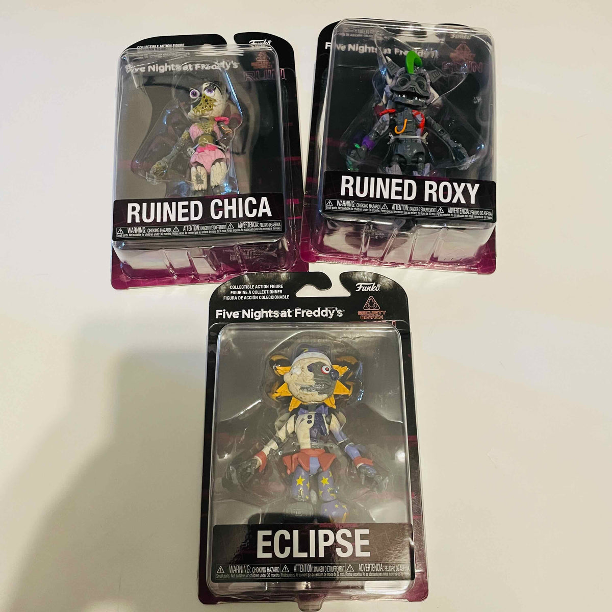 Five Nights at Freddy's: Security Breach Ruin Eclipse Action Figure Set of 3