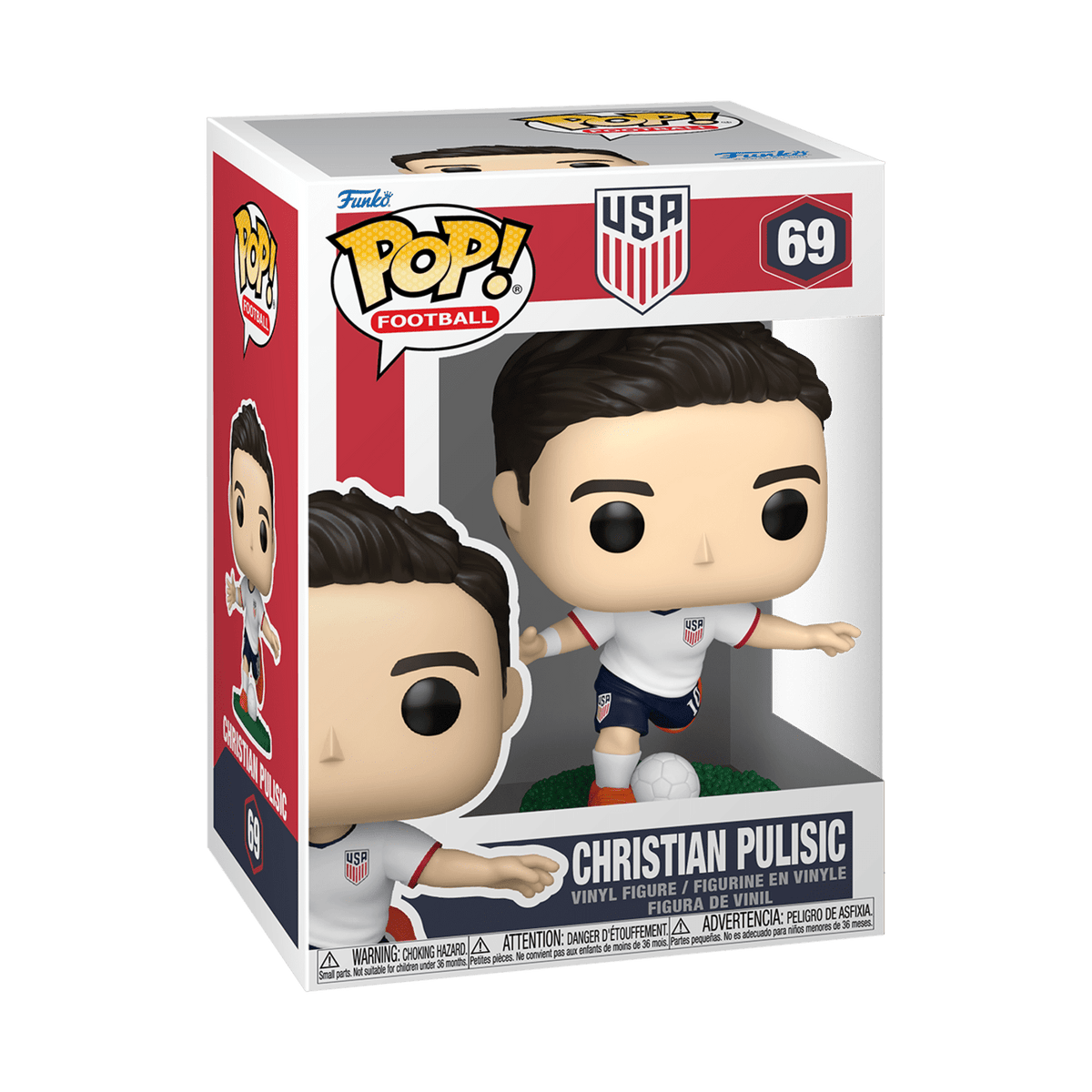 Funko POP Football: USA - Christian Pulisic Collectible Vinyl Figure