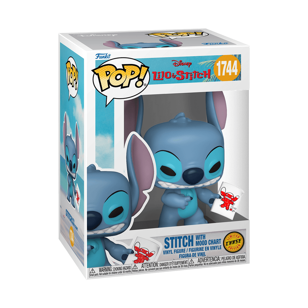 Funko POP Disney: Lilo & Stitch S4- Stitch with Mood Chart Collectible Vinyl Figure