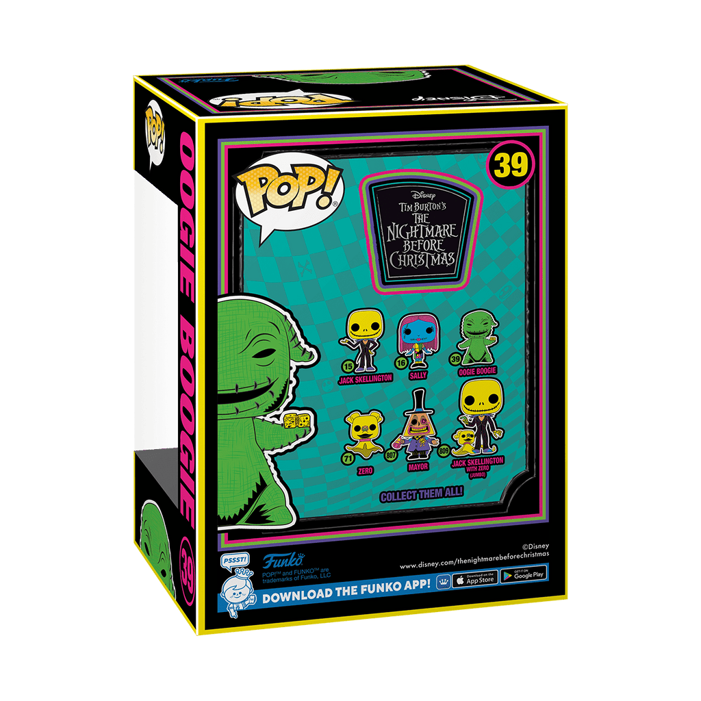 Funko Pop! Disney: The Nightmare Before Christmas Blacklight - Oogie Vinyl Figure