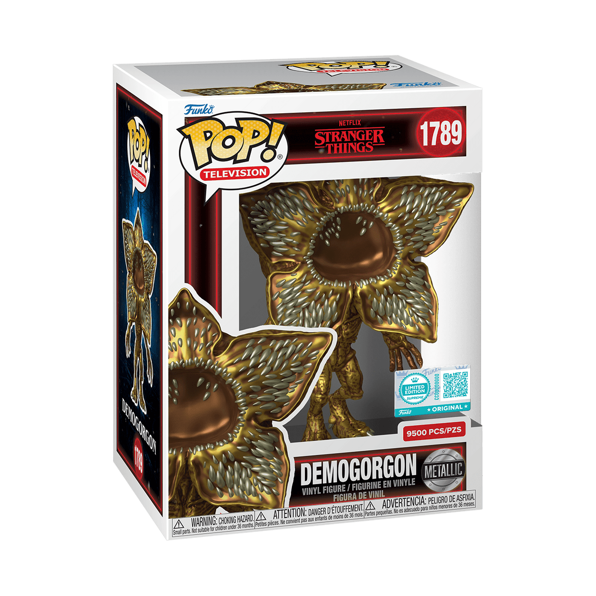 Funko POP! Supreme: Stranger Things - Gold Demogorgon Limited Edition Collectible Vinyl Figure
