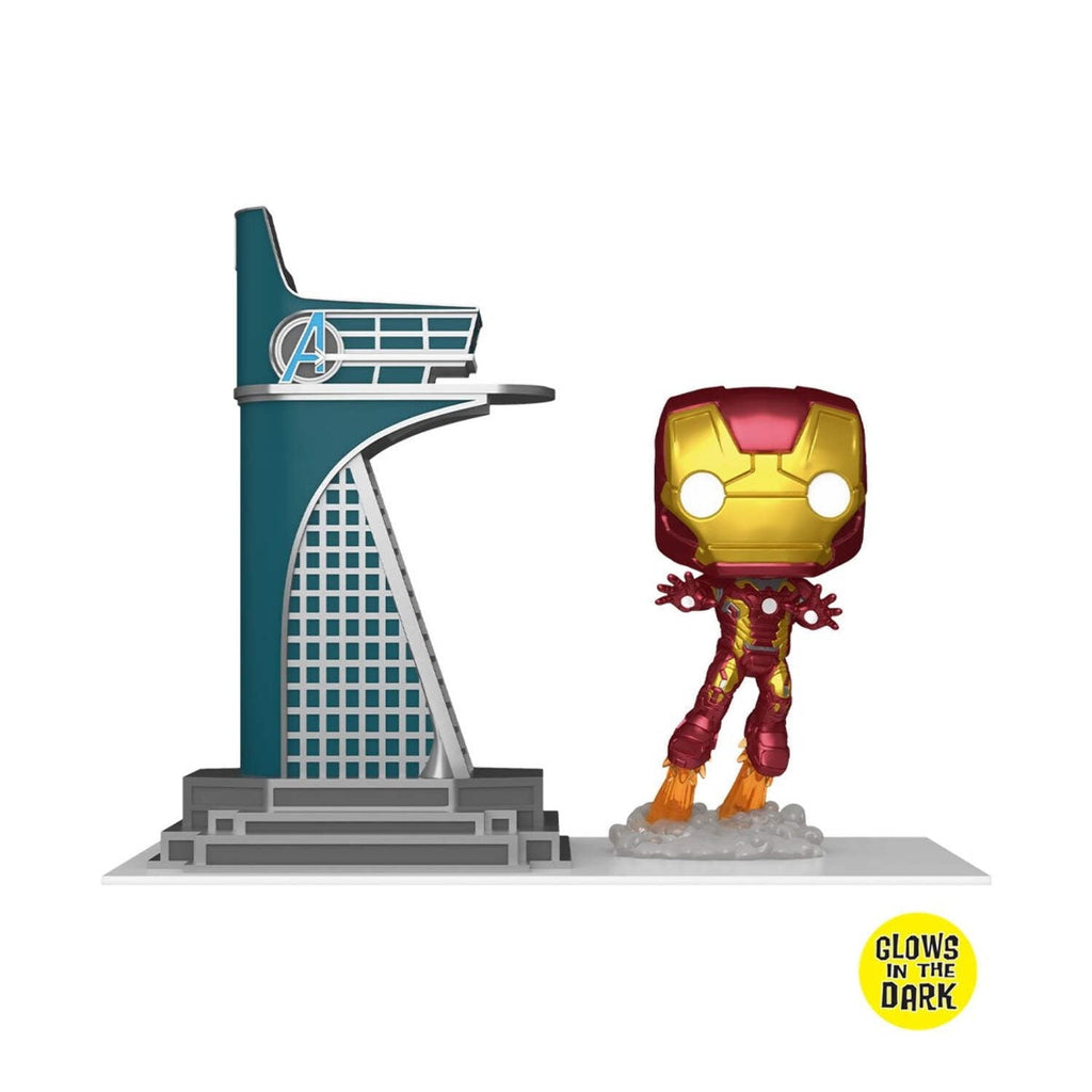 Avengers 2 Iron Man with Tower GITD Pop! Town, Not Mint