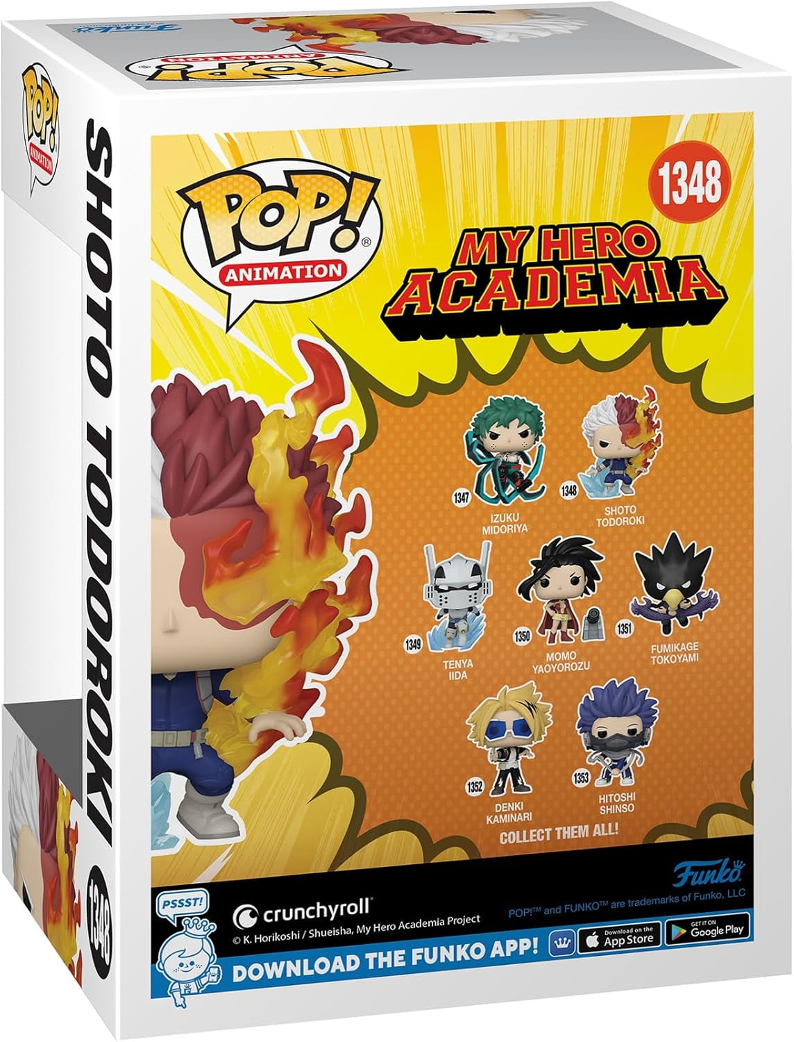 Funko POP! Animation My Hero Academia Shoto Todoroki (Glow in The Dark), Volcano X Exclusive