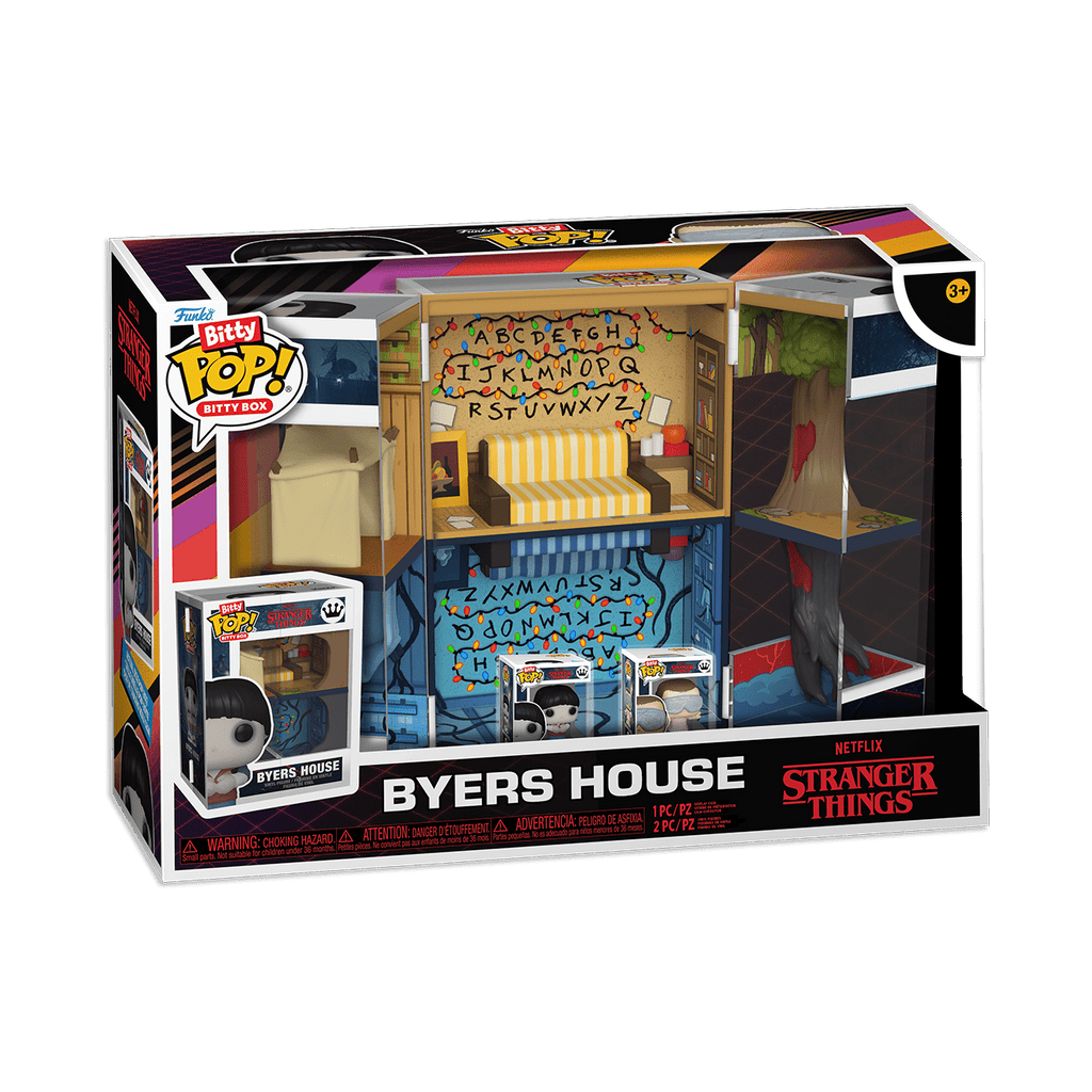Funko Bitty POP! Box: Stranger Things - Byers House with Upside Down Will and Eleven with Goggles Collectible Vinyl Mini-Figures