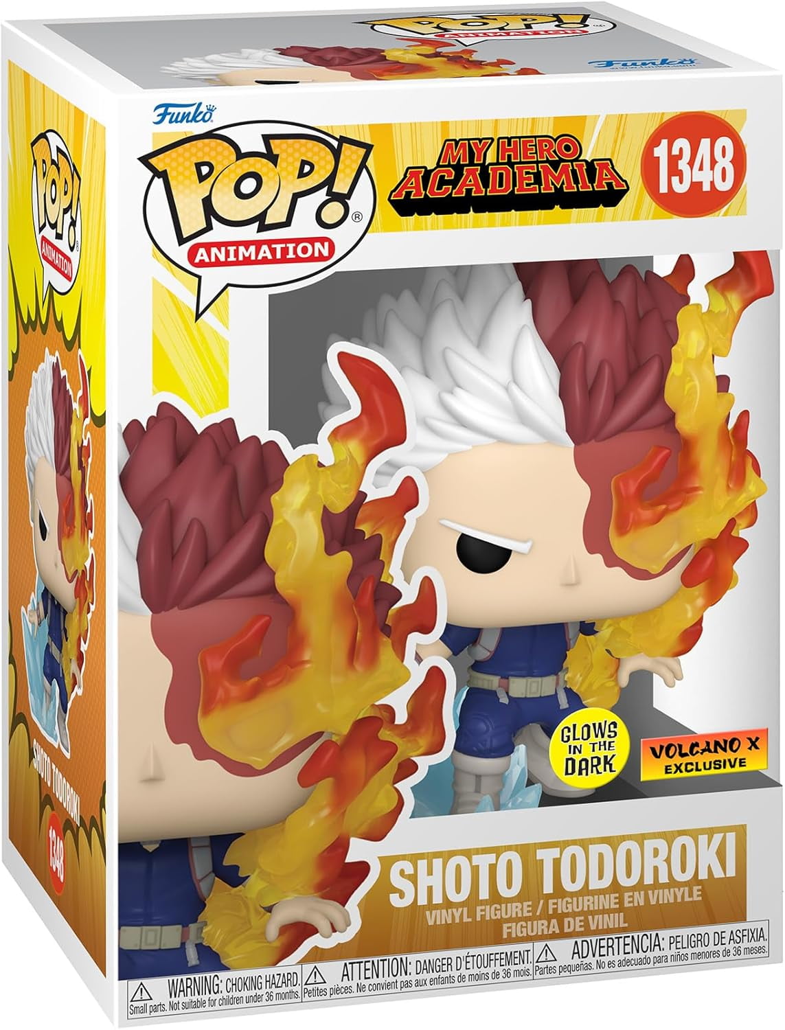 Funko POP! Animation My Hero Academia Shoto Todoroki (Glow in The Dark), Volcano X Exclusive