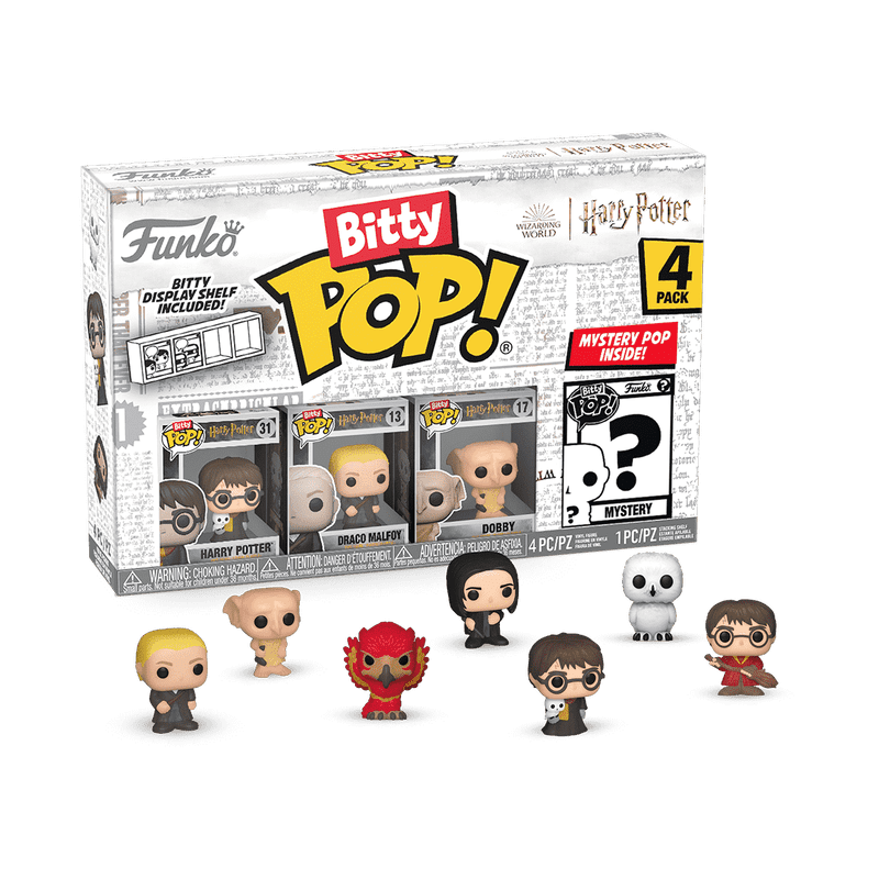 Funko Bitty POP! 4-Pack: Harry Potter - Harry Potter with Scarf Collectible Vinyl Mini-Figures