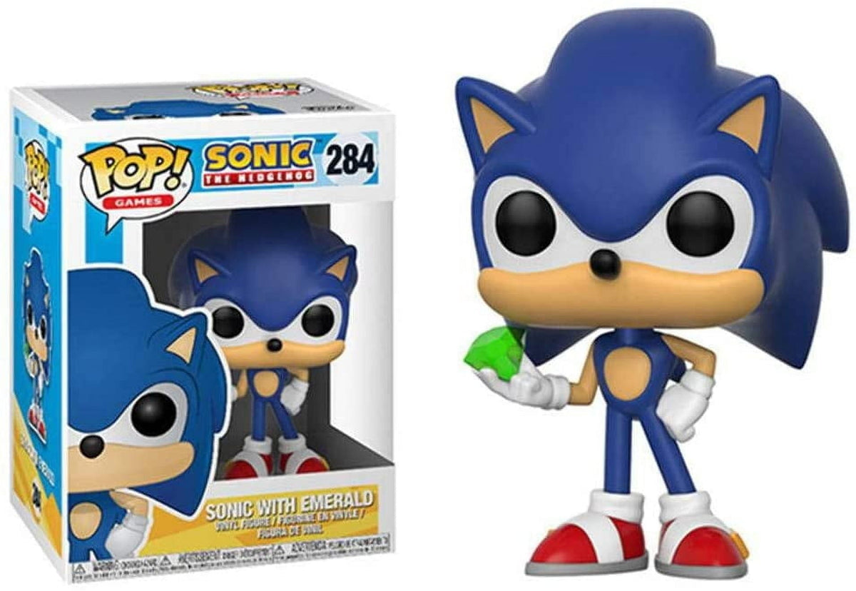 Funko Pop Games Sonic with Emerald Collectible Toy