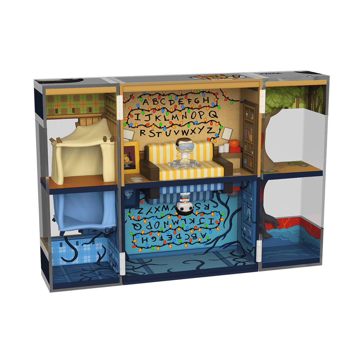 Funko Bitty POP! Box: Stranger Things - Byers House with Upside Down Will and Eleven with Goggles Collectible Vinyl Mini-Figures