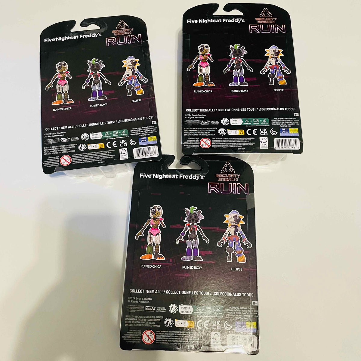 Five Nights at Freddy's: Security Breach Ruin Eclipse Action Figure Set of 3