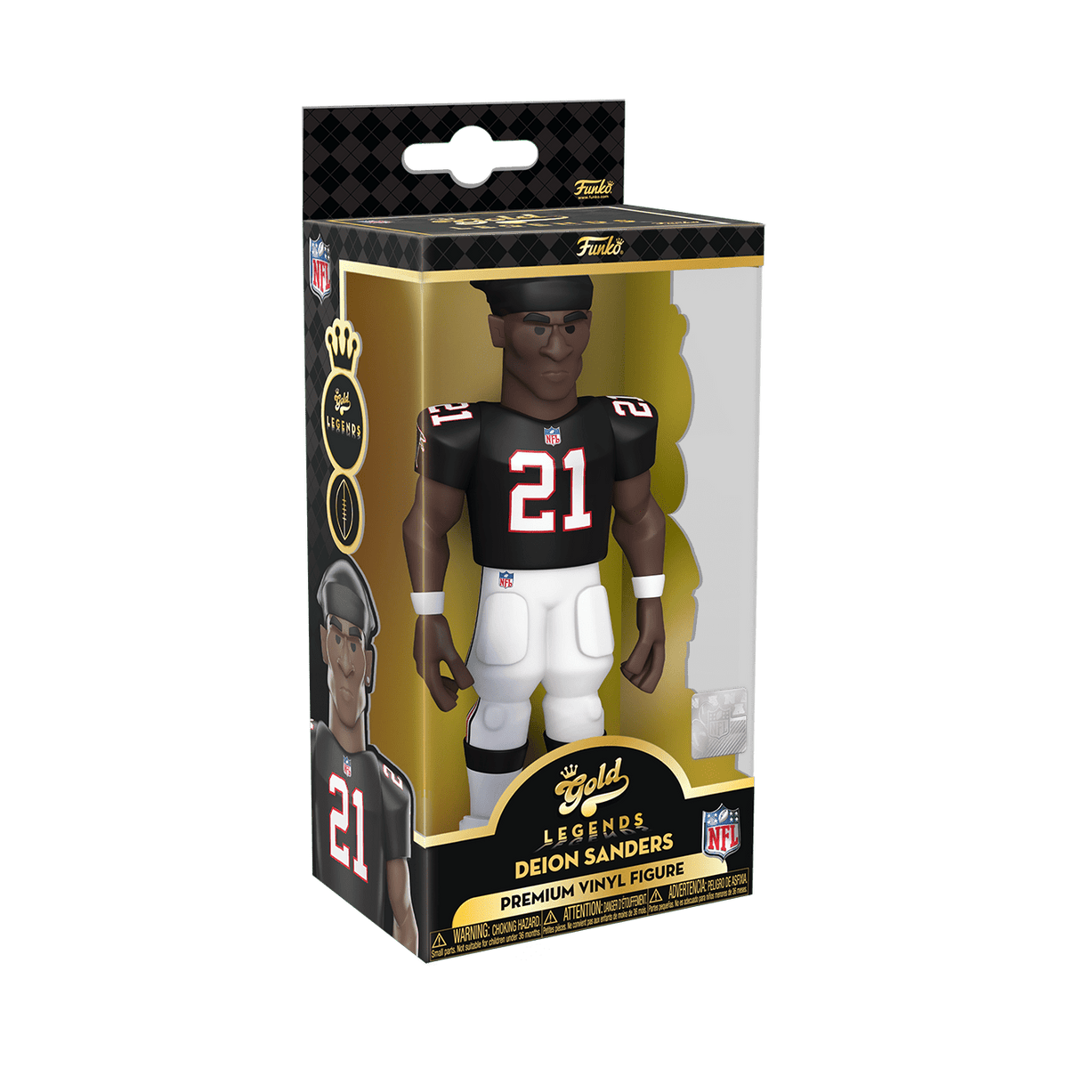Gold 5" NFL: Atlanta Falcons - Deion Sanders with Chase
