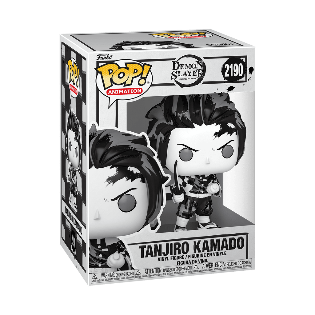 Funko POP Animation: Demon Slayer - Tanjiro (Sumi-Ink) Collectible Vinyl Figure