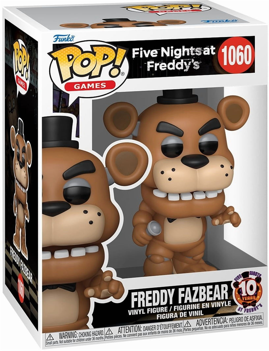 Funko POP! Games: Five Nights at Freddy's - Freddy, 10th Anniversary Anniversary (FNAF)