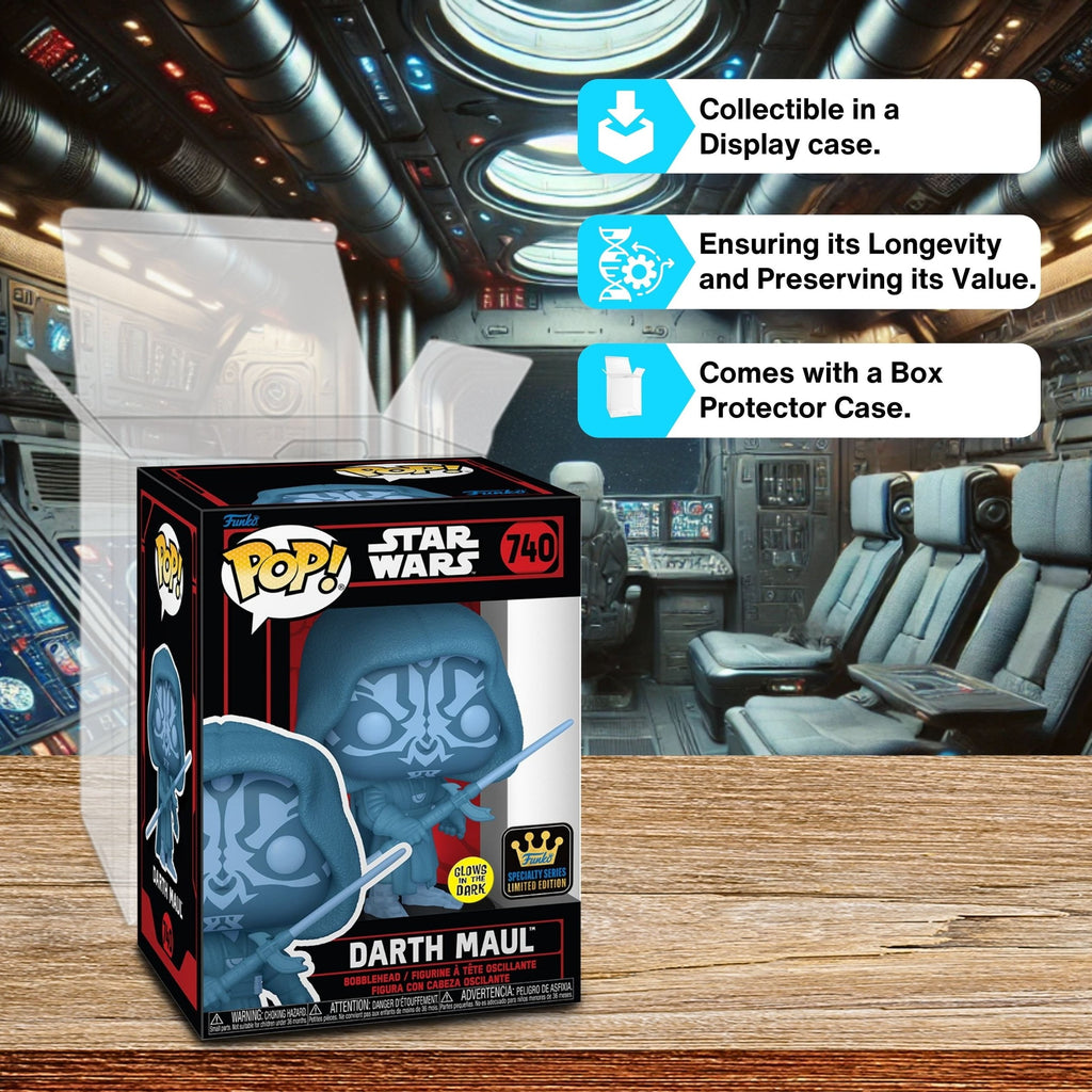 Funko Pop 740 Star Wars Specialty Series Hologram Glow Darth Maul Vinyl Figure