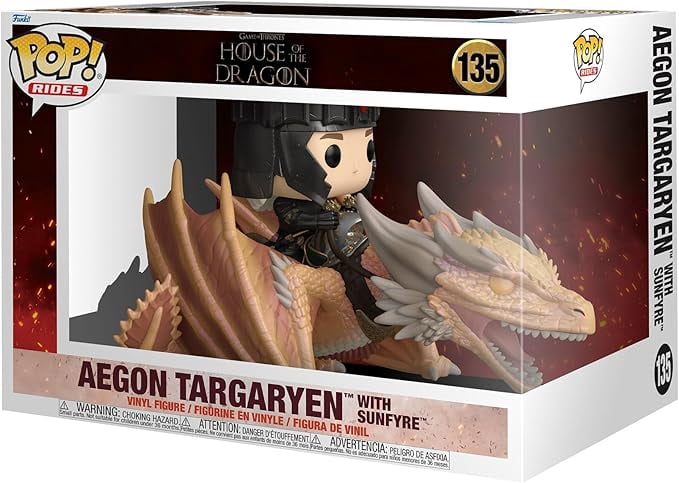FUNKO POP! Rides: House of the Dragon - Aegon Targaryen w/ Sunfyre