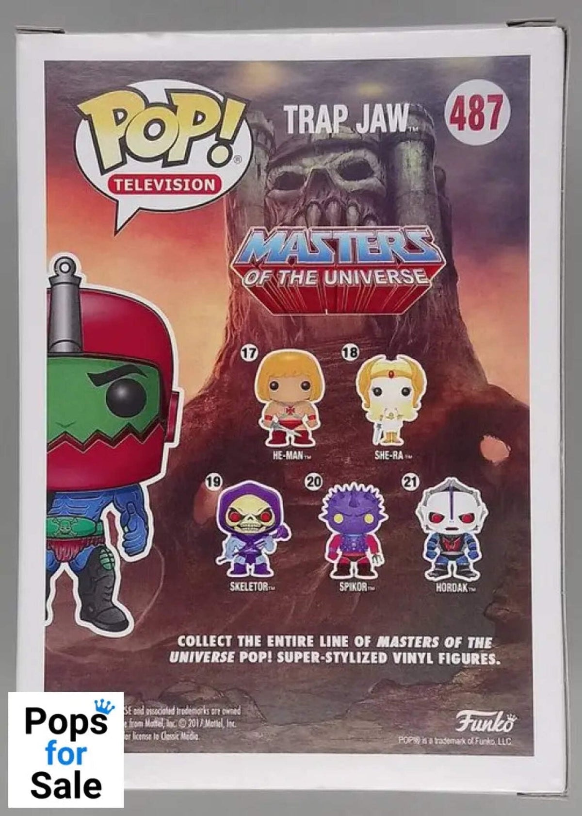 Open Box Pop Television 3.75 Inch Action Figure Masters Of The Universe - Trap Jaw #487 Exclusive