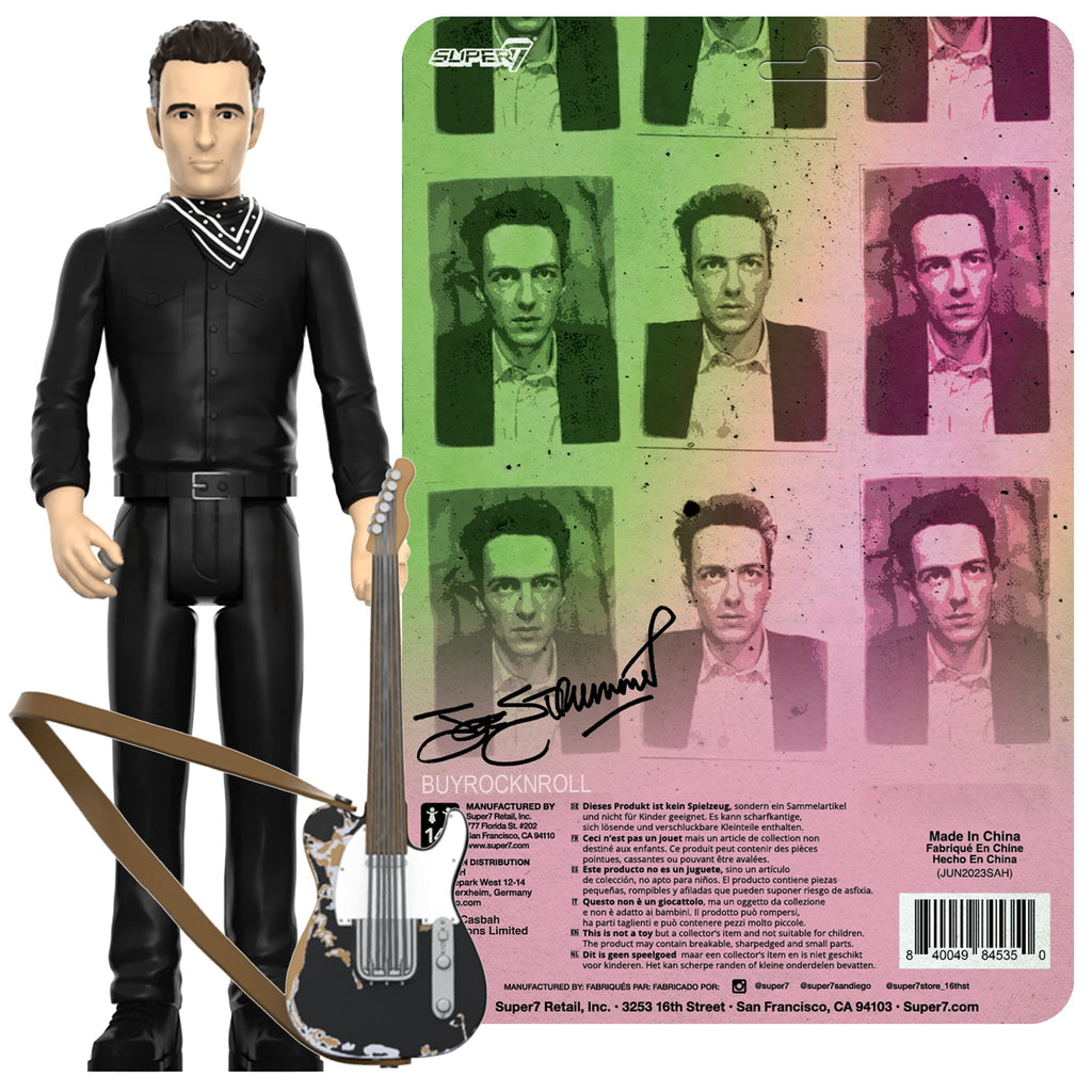 The Clash Collectible Super7 Joe Strummer Reaction Figures Set of 2